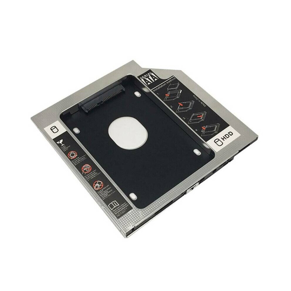 Universal 12.7Mm 2Nd Sata To Sata Hdd Ssd Hard Drive Bay Caddy Case For Laptop 683546098481