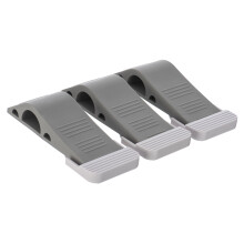 3 Door Wedge Heavy Duty Rubber Door Wedge with Holder - Non-Slip Door Jammer