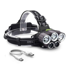 3 T6 LED 2 XPE LED Headlamp Rechargeable Head Torch Flashlight Lamp Headlight