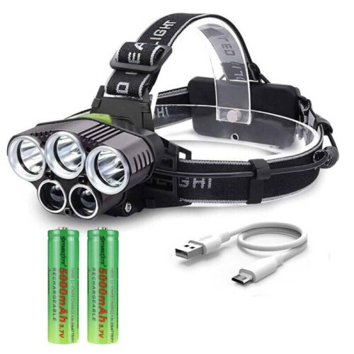 3 T6 LED 2 XPE LED Headlamp Rechargeable Head Torch Flashlight Lamp Headlight 1