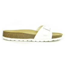 (7) Sanosan Malaga Lacquered White Womens Designer Mule Sandals