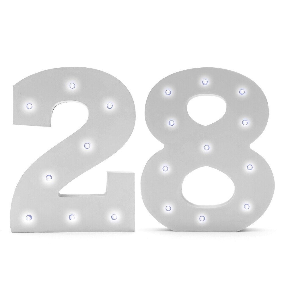 (28) 16cm LED Light Up Number 0 To 100 Home DÃ©cor-image-OPC-P6K5GTV-NEW