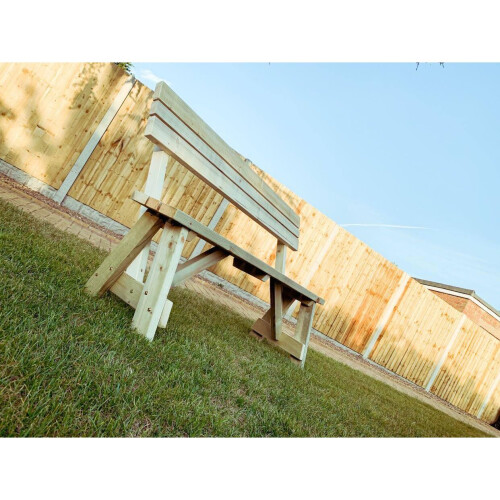 (2ft, Light Green) Victoria Garden Seat with Back Rest 1