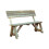 (2ft, Light Green) Victoria Garden Seat with Back Rest 1