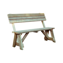 (5ft, Light Green) Victoria Garden Seat with Back Rest