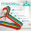 (Multi-Colour) 40Pc Kids Plastic Hangers Clothes Cloth Plastic Coat Hangers 3