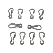 Zinc Plated Simplex Hooks 25MM X10 (Dog Clip Lanyards Camping Craft)