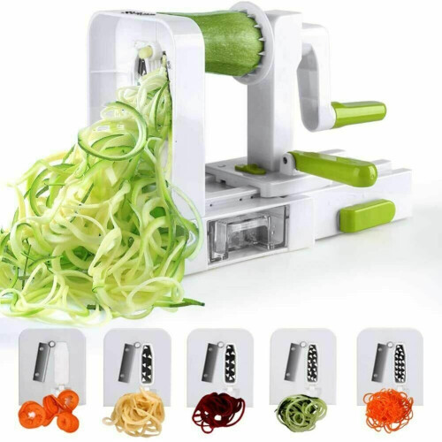 Spiralizer 3 Blade Spiralizer Foldable Spiral Noodle & Pasta Slicer