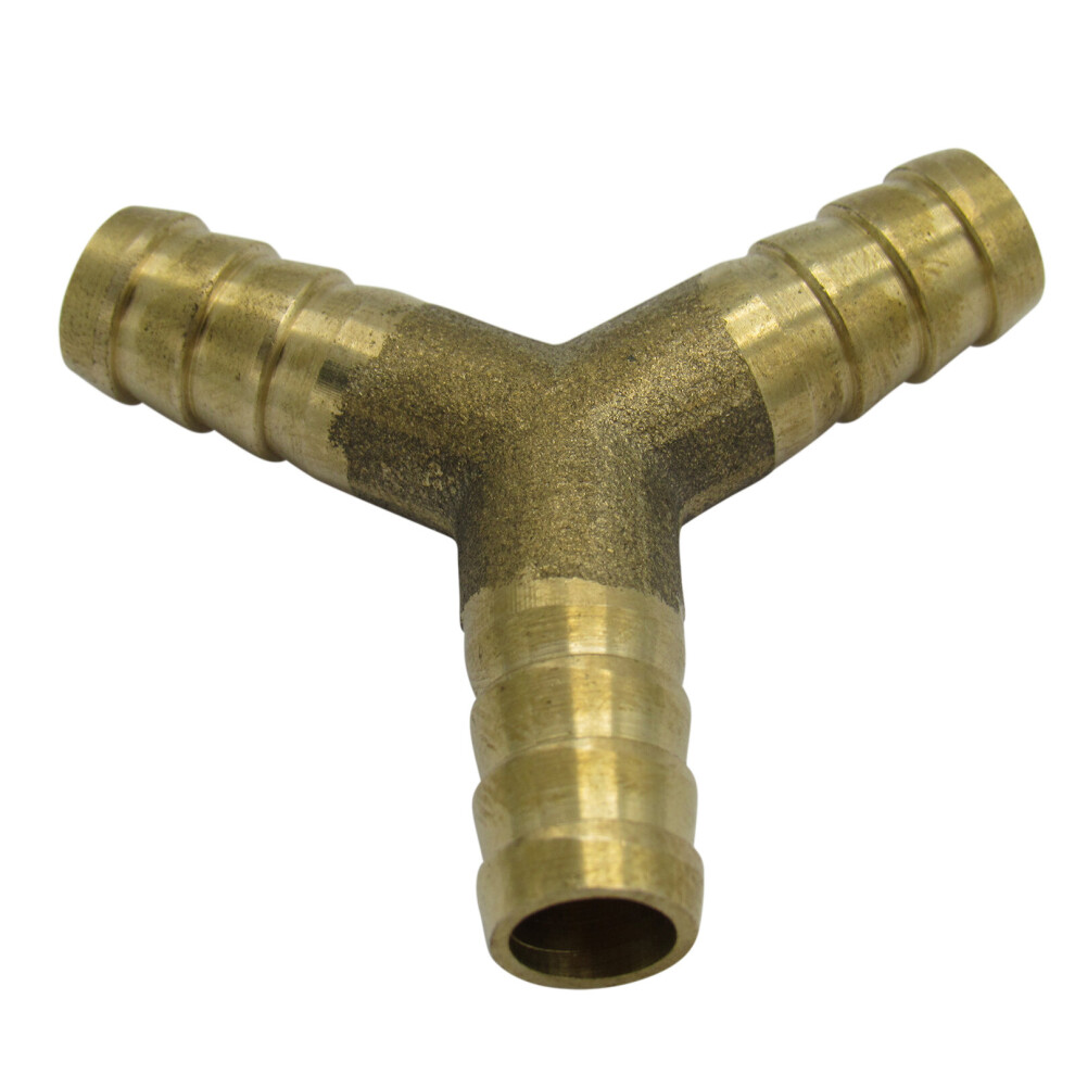 Y Brass Hose Joiner 8mm - Splitter Connector Air Water Gas Tubing