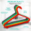 (Multi-Colour) 40Pc Kids Plastic Hangers Clothes Cloth Plastic Coat Hangers 5