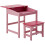 Premier Housewares Childrens Table Chair Set Strong Durable Hinge Lid Desk Rectangular Pink 6