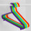 (Multi-Colour) 40Pc Kids Plastic Hangers Clothes Cloth Plastic Coat Hangers 8