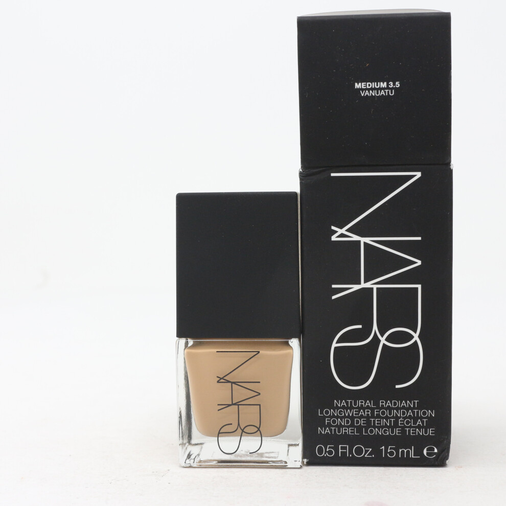 (Medium 3.5 Vanuatu) Nars Natural Radiant Longwear Foundation  0.5oz/15ml New With Box