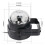 Ranpo Ηχητική ενεργοποιημένη μπάλα ντίσκο LED Stage Lights RGB Projector Party Lamp 5
