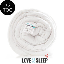 (Super-King) Duvet 15 Tog Anti Allergy Hollowfibre Poly Cotton Quilt Winter Warm - Single/Double/King/Superking