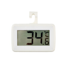 (White) Digital Fridge Thermometer-Waterproof LED Display