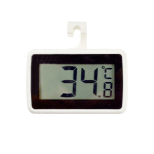 (Black) Digital Fridge Thermometer-Waterproof LED Display