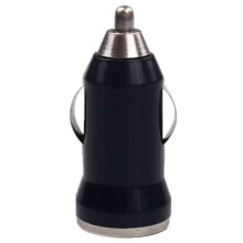 (Black) LED Fast Car USB Charger Adapter Cigarette Lighter Socket For iPhone Samsung