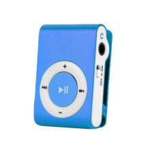 (Blue) Portable Micro SD MP3 Player Mini MP3 Player Clip USB Music Play Micro SD Card &