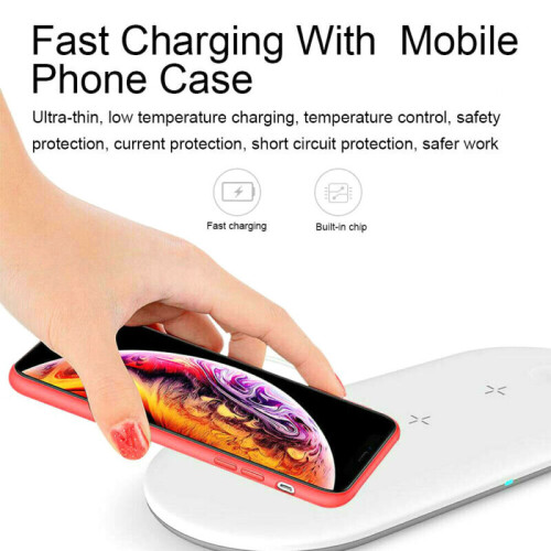 3in1 Wireless Charger Charging Dock Station For iPhone/ Android/ iWatch 2