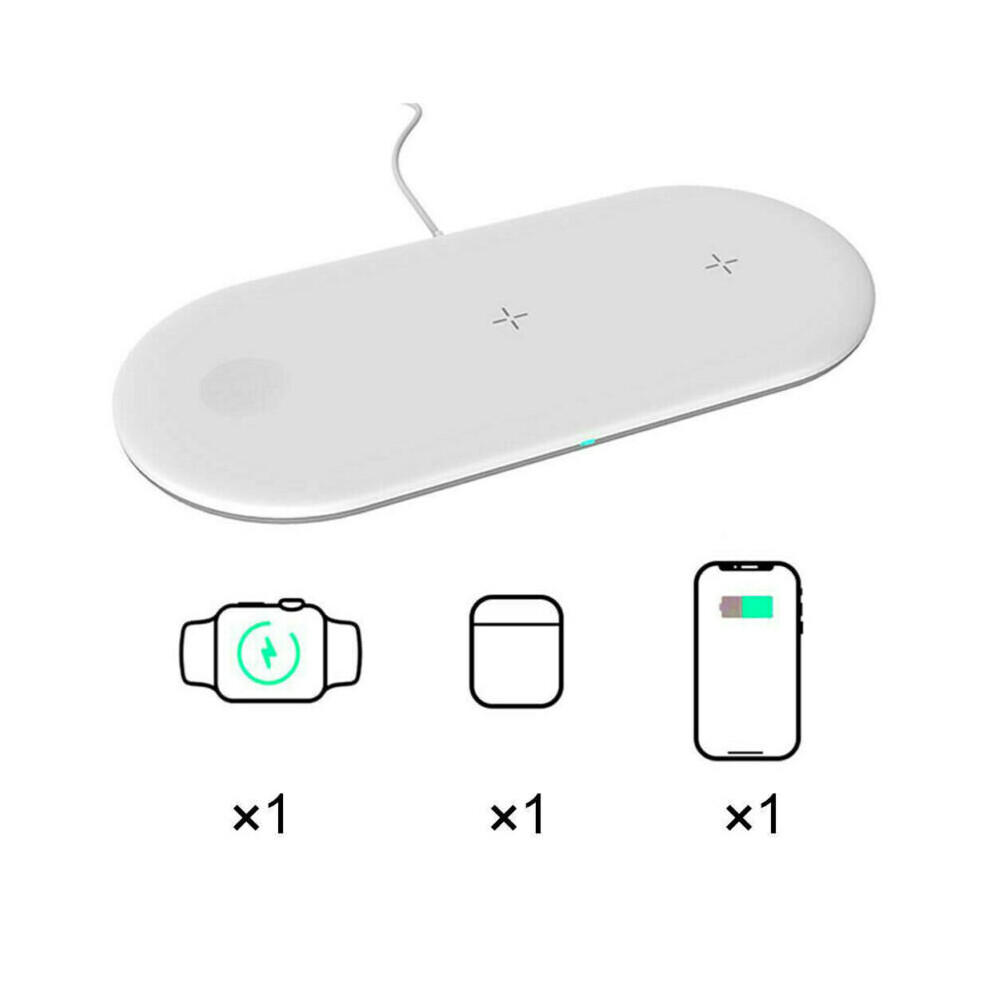 3In1 Wireless Charger Charging Dock Station For Iphone/ Android/ Iwatch 683546095961