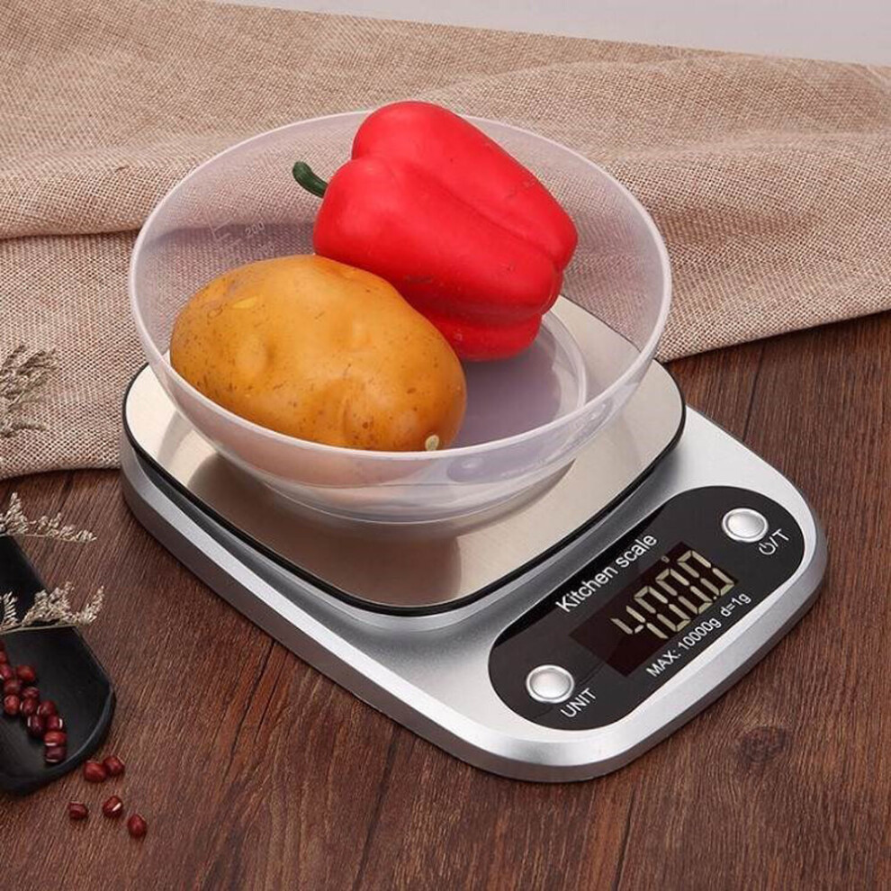 10kg Kitchen Scales Portable Electronic Digital LCD Weighing Stainles
