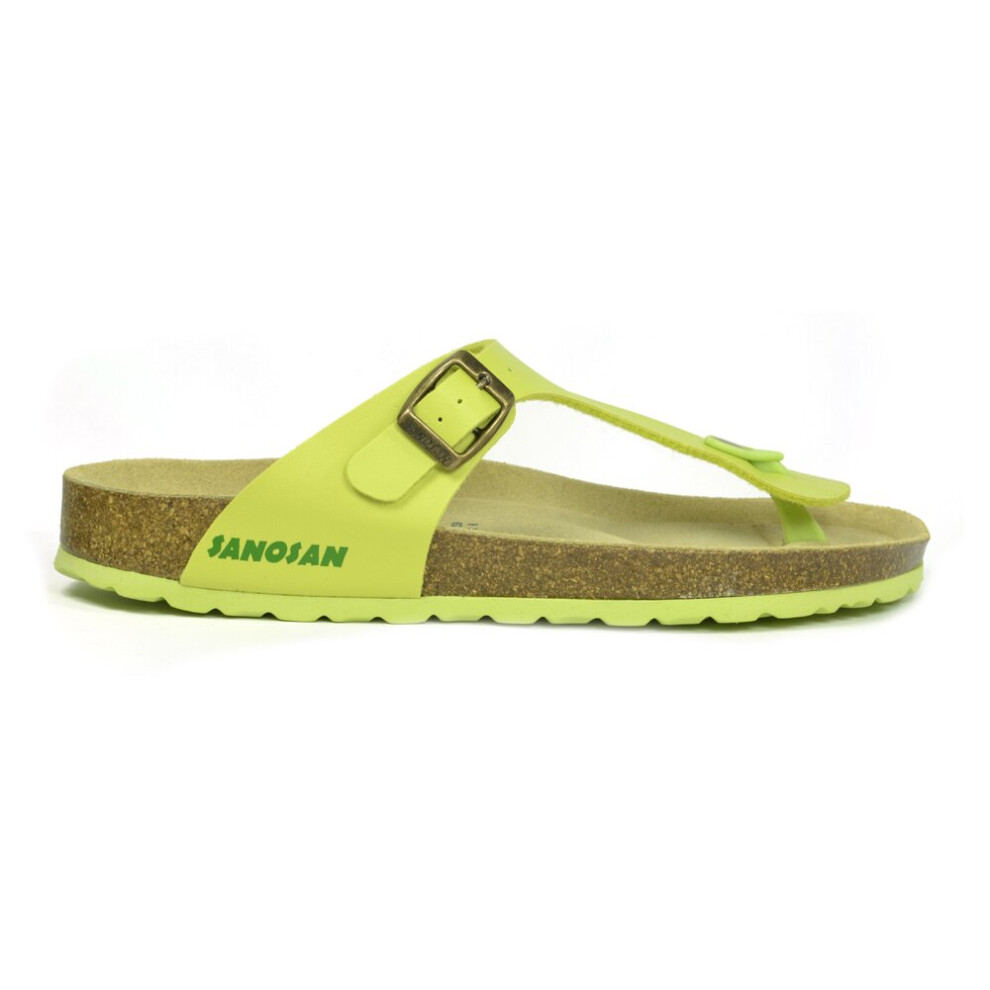 (6) Sanosan Geneve Sano Flor Lime Womens Designer Thong Sandals-image-OPC-P6K7PRQ-NEW
