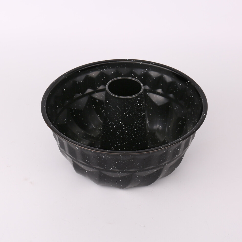 Urbn-Chef ( Marble ) Carbon Steel Bund Savarin Cake Tin Pan Mould Black