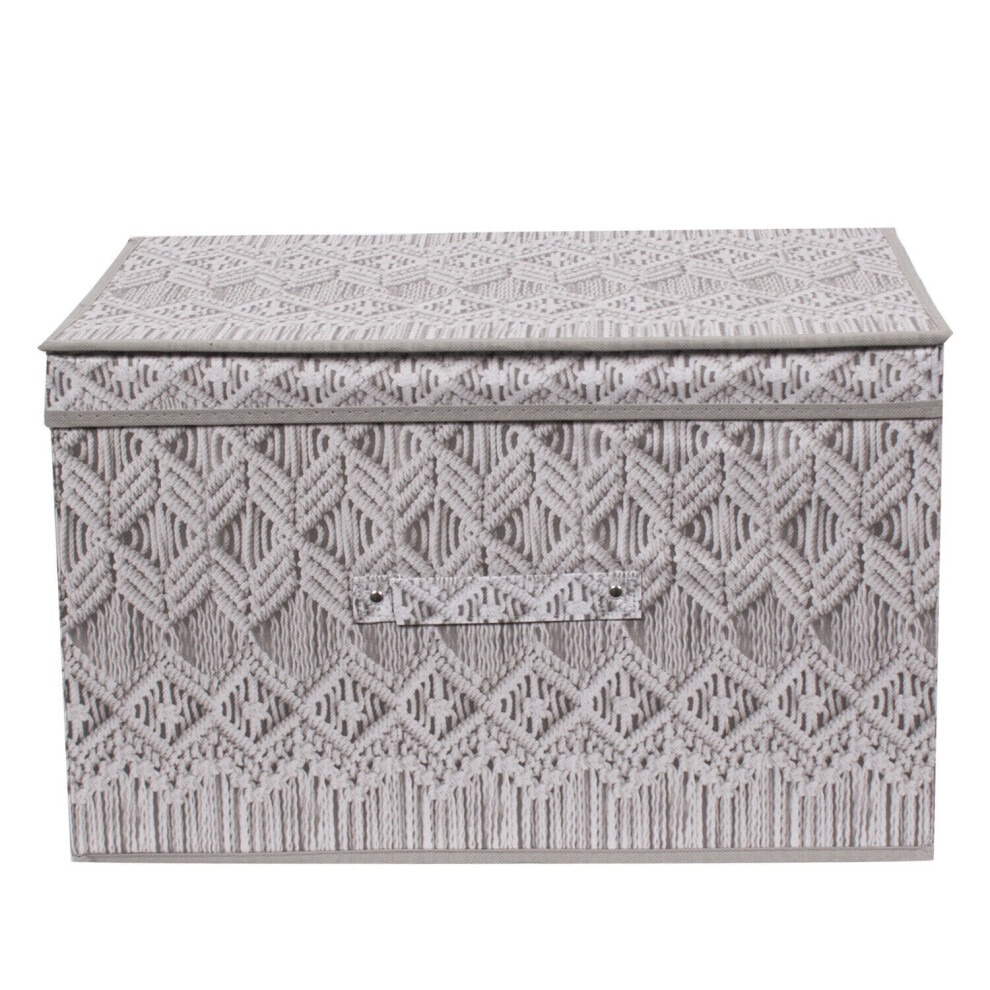 (Macrame) The Magic Toy Shop Large Collapsible Storage Box Folding Jumbo Storage Chest Kids Room Toy Box