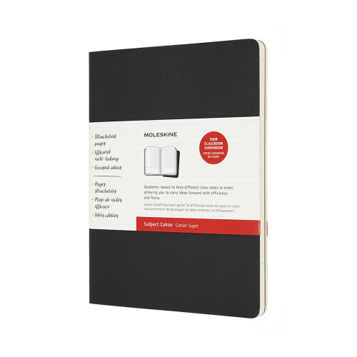 Cahier Journals Subject Xl Black Kraft Brown