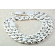 Sterling Silver Heavy Curb Bracelet