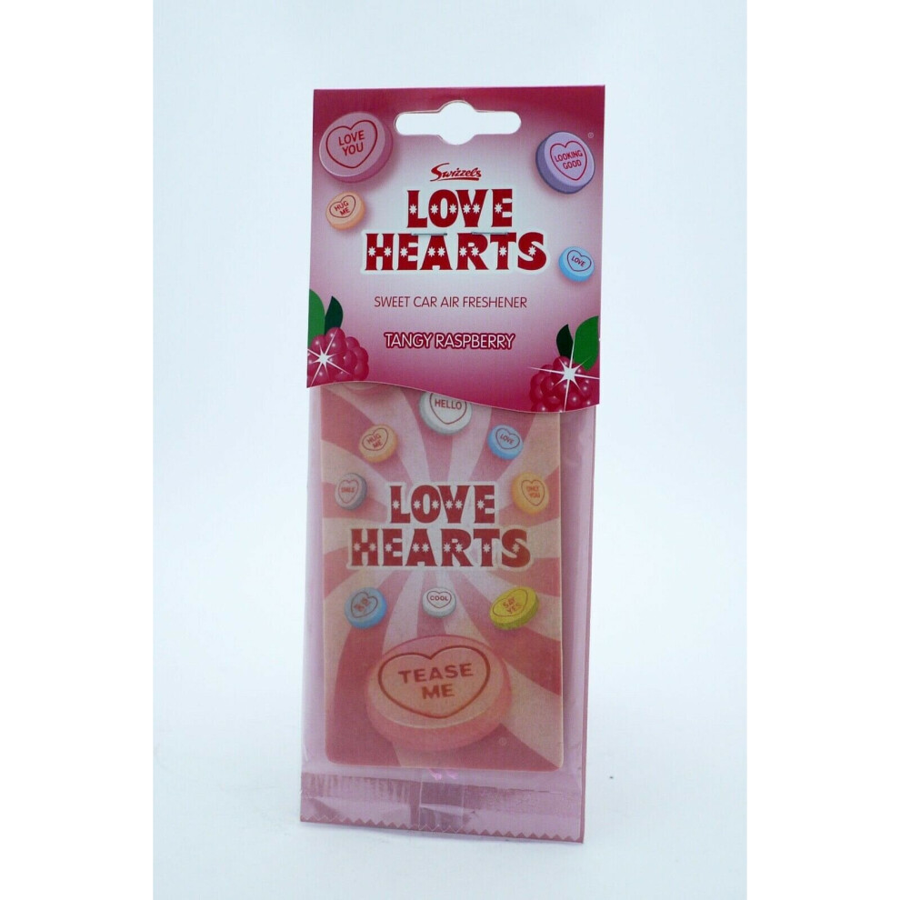 Swizzels Love Heart Tangy Raspberry Sweet Car Air Freshner