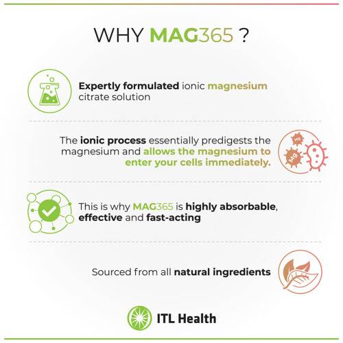 MAG365 Magnesium Citrate Powder, Passion Fruit - 150g 2