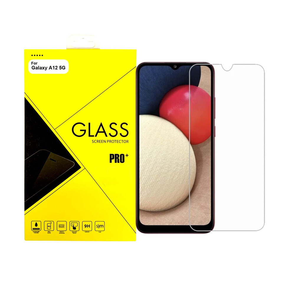 For Samsung Galaxy A12 Tempered Glass Screen Protector 304063167374