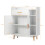 Costway Kitchen Wooden Storage Cabinet Shelves Free Standing Cupboard 5