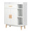 Costway Kitchen Wooden Storage Cabinet Shelves Free Standing Cupboard 9