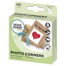 HomeHobby by 3L, Photo Corners, Clear 10mm/0,39' (500 Pcs)