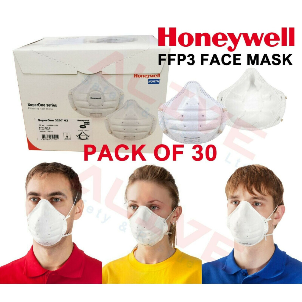 Honeywell SuperOne 3207 V2 FFP3 NR D respirator mask - 30 unit/Box