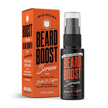 Wild Willies Beard Growth Serum for Men - Natural Beard Serum with Biotin  Caffeine & Essential Beard Oil for Fuller  Thicker Facial Hair Enhancer - D