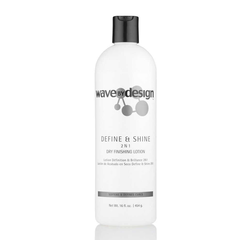 Design Essentials Define & Shine 2-N-1 Dry Finishing Lotion To Restore, Define & Revitalize Waves, Curls, and Texturized Styles, 16 Fl Oz