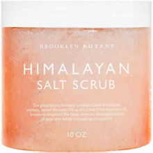 Brooklyn Botany Himalayan Salt Exfoliating Body Scrub & Foot Scrub - All Natural Exfoliator, Moisturizes With Sweet Almond Oil - Scrub Away Dead Skin