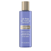 Neutrogena Gentle Oil-Free Eye Makeup Remover & Cleanser for Sensitive Eyes, Non-Greasy Makeup Remover, Removes Waterproof Mascara, Dermatologist & Op