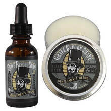 GRAVE BEFORE SHAVE Gentlemen's Blend Beard Pack (Bourbon/Sandaletr?sduft)