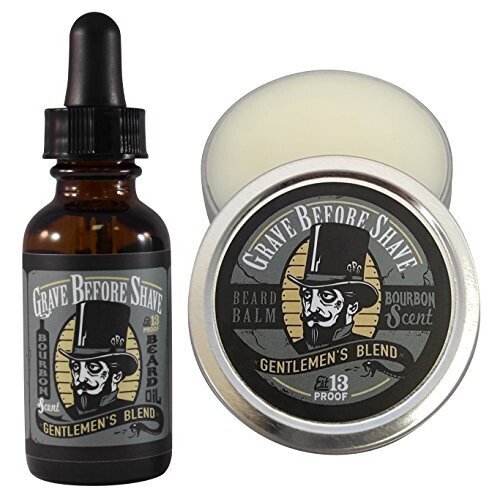 GRAVE BEFORE SHAVE Gentlemen's Blend Beard Pack (Bourbon/Sandaletr?sduft)