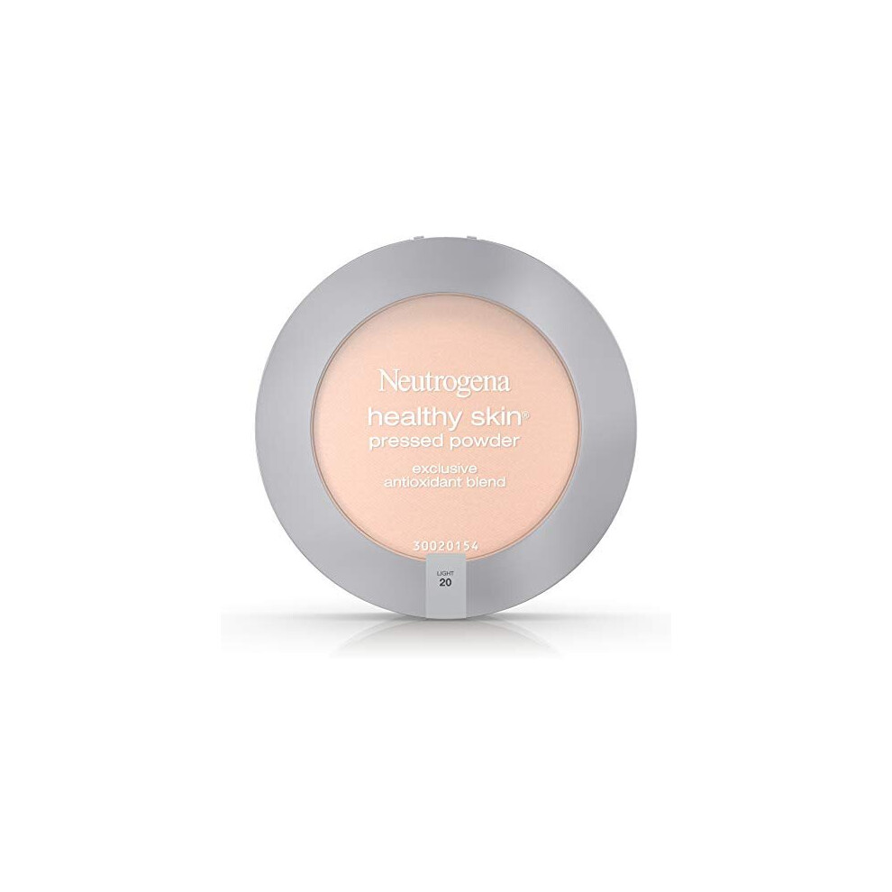 Neutrogena Healthy Skin Pressed Makeup Powder Compact With Antioxidants & Pro Vitamin B5, Evens Skin Tone, Minimizes Shine & Conditions Skin, Light 20