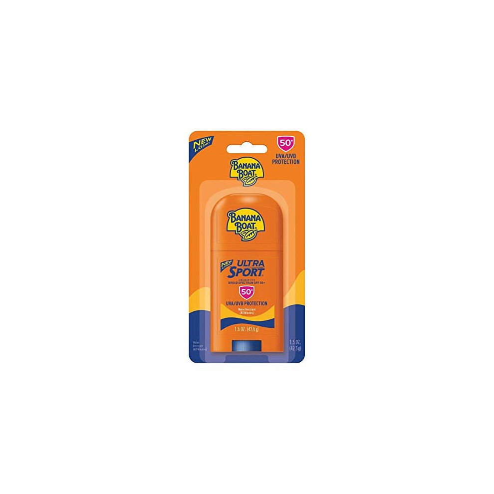 Banana Boat Ultra Sport Reef Friendly Sunscreen Stick, Broad Spectrum Spf 50, S, 1.5 Oz (Pack Of 1)
