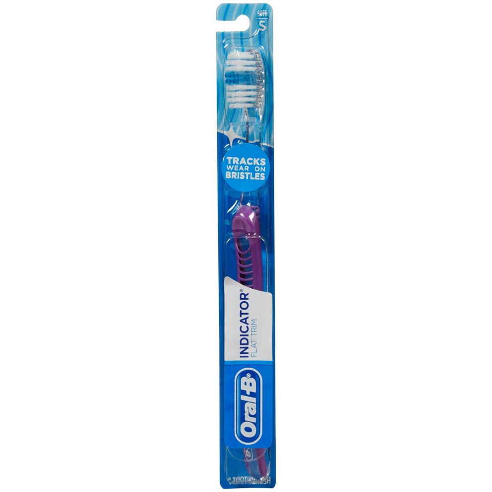 Oral B Indicator Toothbrush, Soft Compact Head (colors may vary)