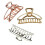 VinBee 3 PACK Large Metal Hair Claw Clips Hair Catch Barrette Jaw Clamp for Women Half Bun Hairpins for Thick Hair (Silver + Gold + Rose Gold) 4