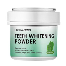 Tandblekningspulver, 50g Ljuspärla Spearmint Smak - Naturlig Tandblekning, Tandpolering & Fläckborttagning