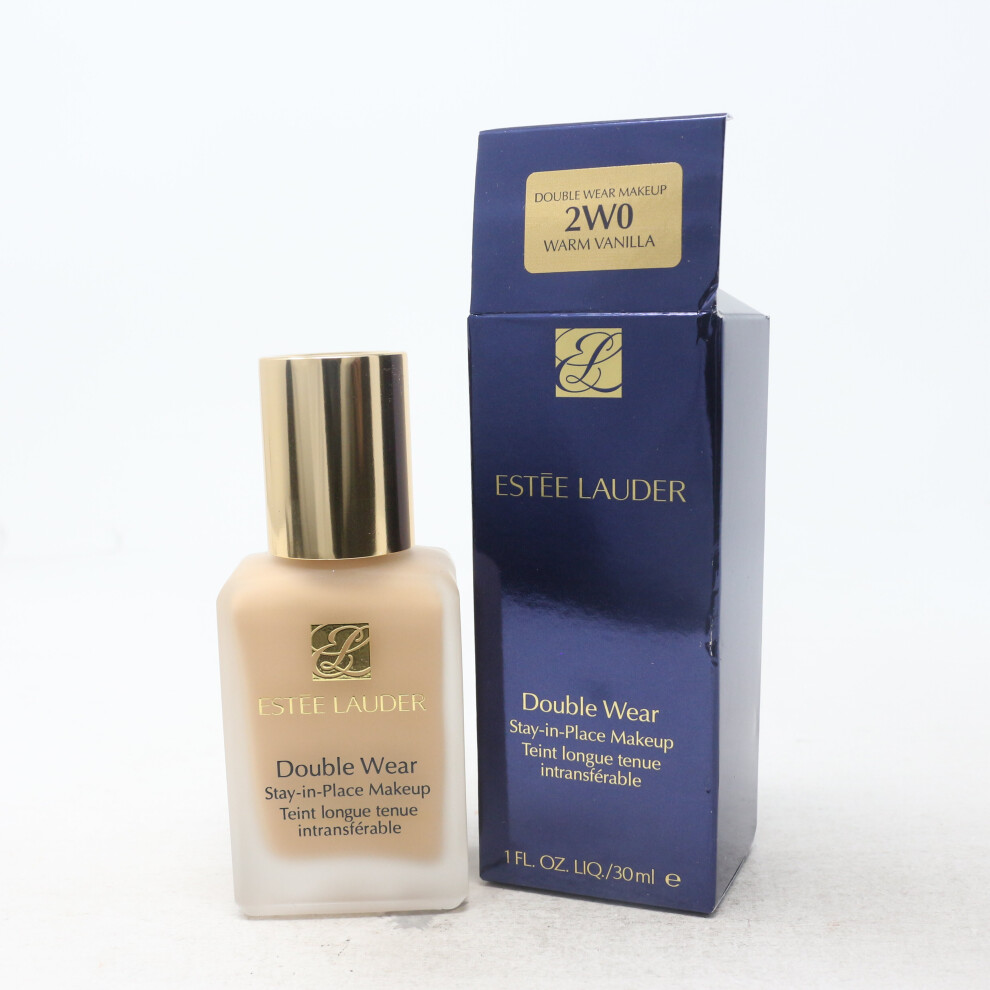 (2W0 Warm Vanilla) Estee Lauder Double Wear Stay-In-Place Makeup  1oz/30ml New With Box